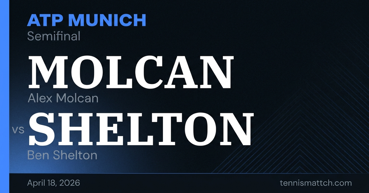 Alex Molcan vs Ben Shelton — Munich 2026 Preview