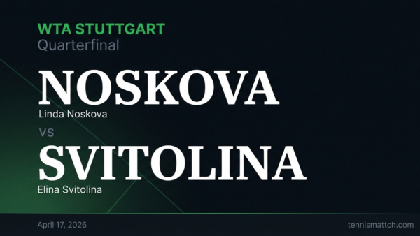 Linda Noskova vs Elina Svitolina — Stuttgart 2026 Preview