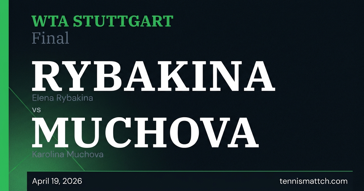 Elena Rybakina vs Karolina Muchova — Stuttgart 2026 Preview