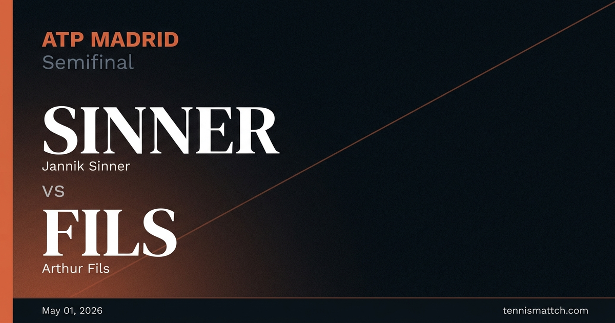 Jannik Sinner vs Arthur Fils — Madrid 2026 Preview