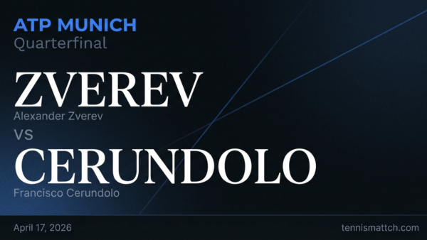 Alexander Zverev vs Francisco Cerundolo — Munich 2026 Preview