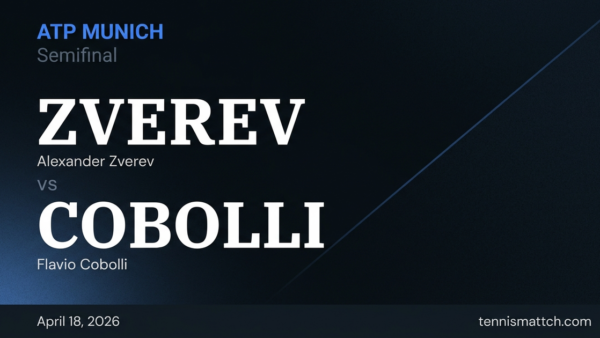 Alexander Zverev vs Flavio Cobolli — Munich 2026 Preview