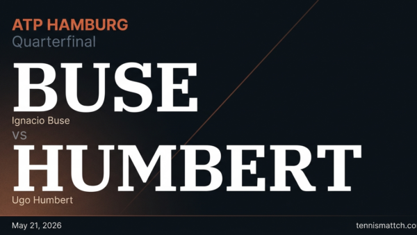 Ignacio Buse vs Ugo Humbert — Hamburg 2026 Preview