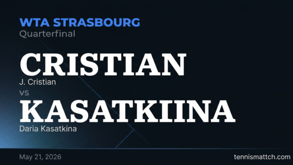 J. Cristian vs Daria Kasatkina — Strasbourg 2026 Preview