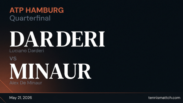 Luciano Darderi vs Alex De Minaur — Hamburg 2026 Preview