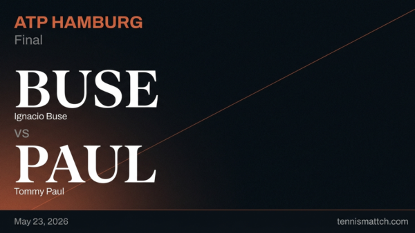 Ignacio Buse vs Tommy Paul — Hamburg 2026 Preview