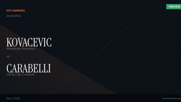 Aleksandar Kovacevic vs Camilo Ugo Carabelli — Hamburg 2026 Preview