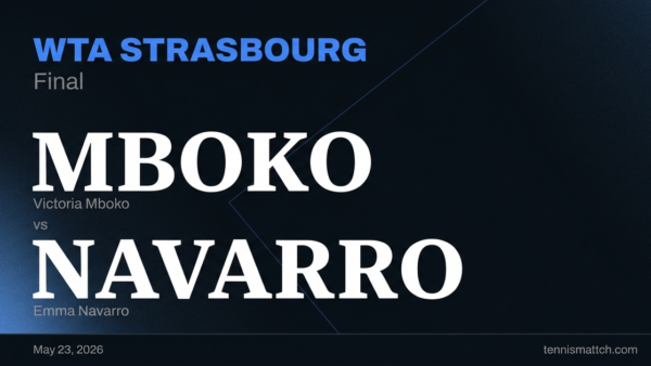 Victoria Mboko vs Emma Navarro — Strasbourg 2026 Preview