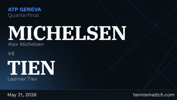 Alex Michelsen vs Learner Tien — Geneva 2026 Preview