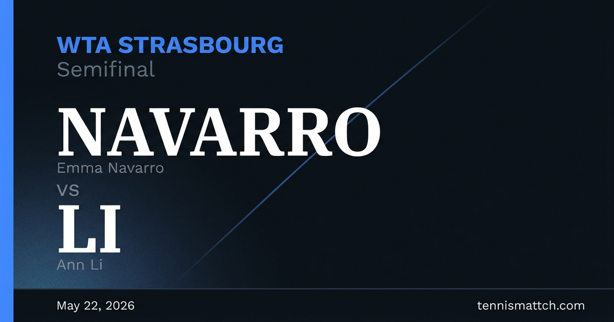 Emma Navarro vs Ann Li — Strasbourg 2026 Preview