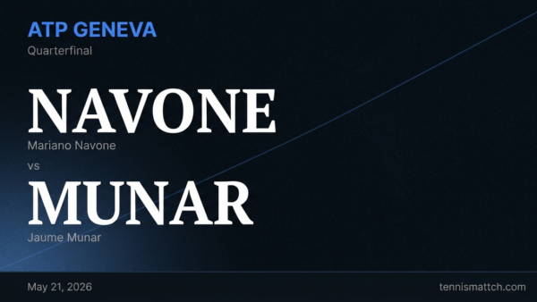 Mariano Navone vs Jaume Munar — Geneva 2026 Preview