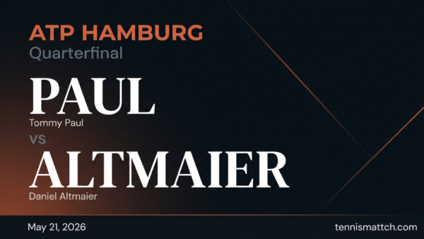 Tommy Paul vs Daniel Altmaier — Hamburg 2026 Preview
