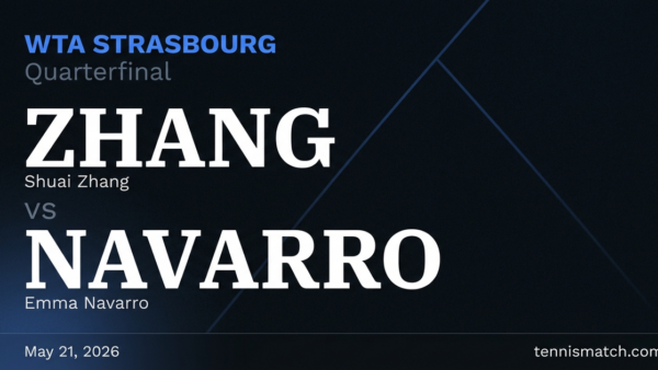Shuai Zhang vs Emma Navarro — Strasbourg 2026 Preview